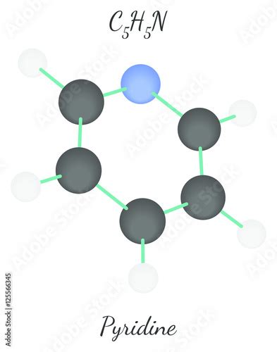 Pyridine C5h5n Molecule Stock Image And Royalty Free Vector Files On