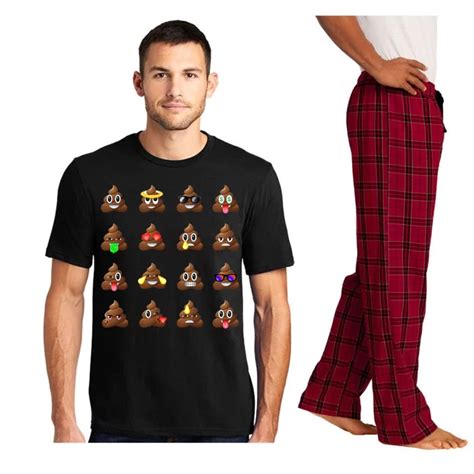Funny Poop Emojis Smiley Pajama Set Teeshirtpalace