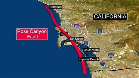 San Diego Fault Line Map Topographic Map World