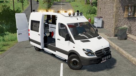 Mercedes Benz Sprinter Service Car Farming Simulator 2022 Fs 22 Ls