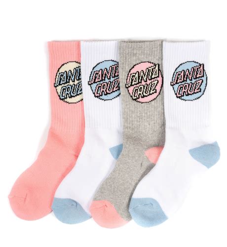 Santa Cruz Pop Dot Socks 4pk Shop By Brand Santa Cruz Kids