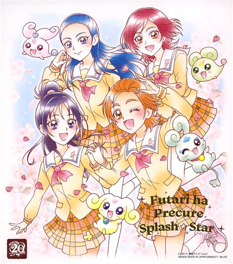 Futari Wa Pretty Cure Splash Star Pretty Cure Hyuuga Saki Kiryuu Kaoru Kiryuu Michiru Mishou Mai