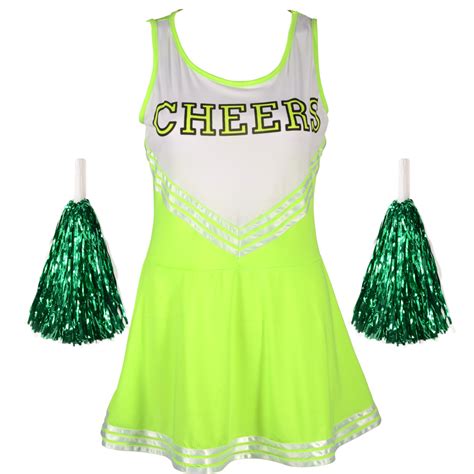 High School Sports Team Cheer Girl Uniform Cheerleader Costume Outfit W