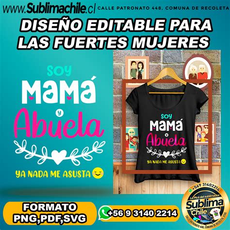 Diseño Editable Para Las Mujeres Fuertes Para Sublimar Poleras Png Pdf Svg Sublimachile