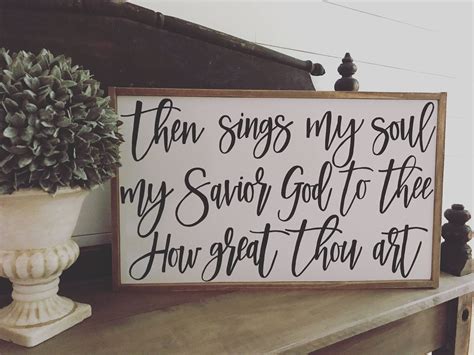 Then Signs My Soul My Savior God To Thee How Great Thou Art Etsy