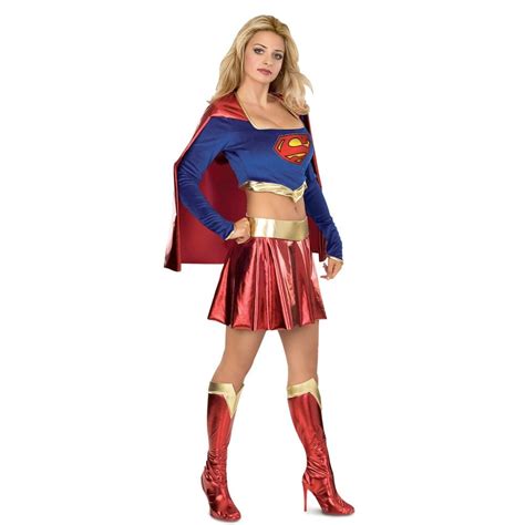 Rubies Halloween Fancy Dress Costume Adult Superman Supergirl