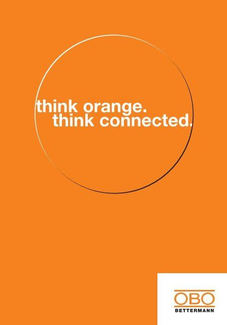 Think Orange Think Connected Obo Bettermann