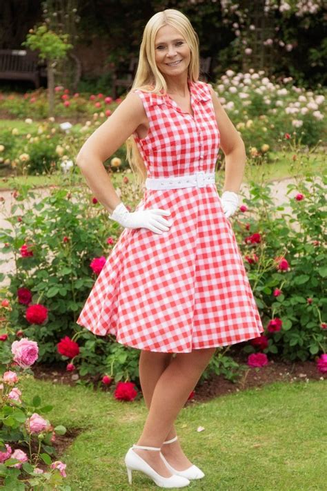 Poppy Retro Swing Shirt Dress In Red Gingham Gingham Fabric Red Gingham Gingham Print Vintage