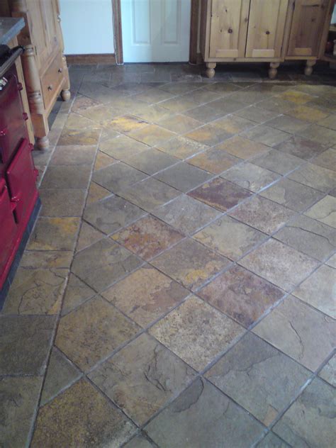 Tumbled natural stone slate and tiles are also perfect for fitting in with any kitchen decor. Stone, Tile & Grout Cleaning in Belfast, Holywood & Bangor from UltraClean