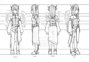Templates, Model Sheets on 3D-Anime - deviantART | Character turnaround ...