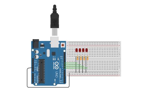 Circuit Design Leds Arduino Tinkercad