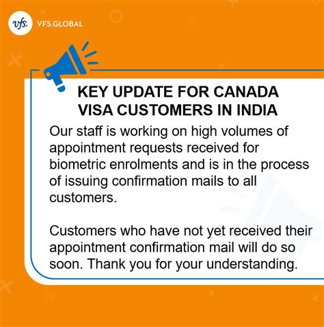 VFS Global On Twitter VFS Global Does Not Charge For Booking Appointments For Canada Visa