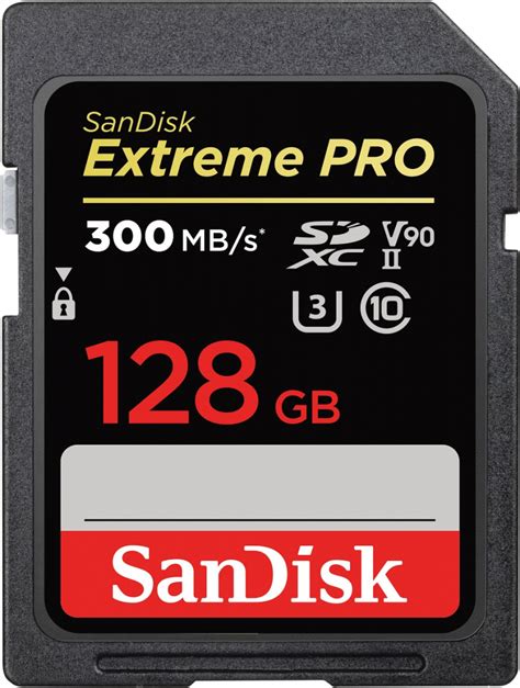 Sandisk Sdxc Extreme Pro 128gb 300mbs V90 Uhs Ii Sd Karten Fotogena