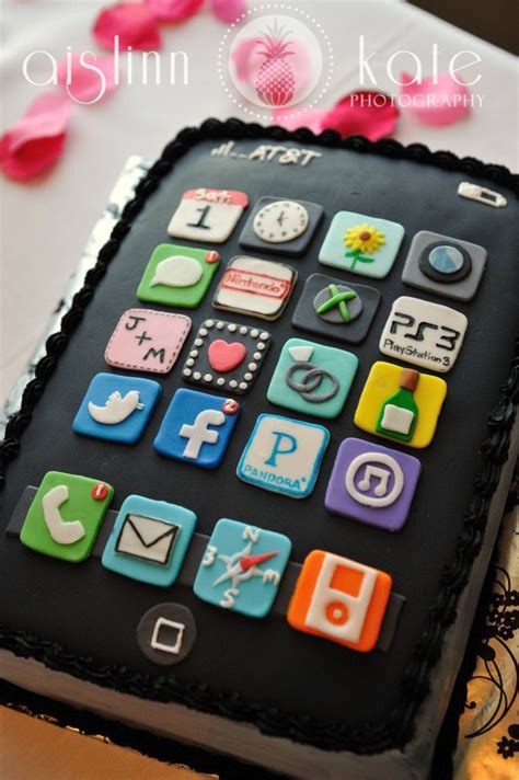 20 Best Cell Phone Cakes Images On Pinterest Iphone Cake