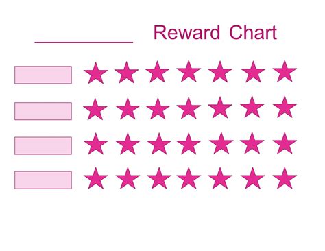 Kids Reward Chart Childrens Calendar Instant Download Reward Chart Images