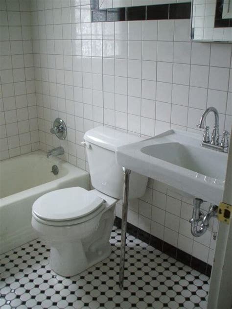 Tub and shower combos are available as prefabricated kits or can. Black and white tile bathrooms - done 6 different ways