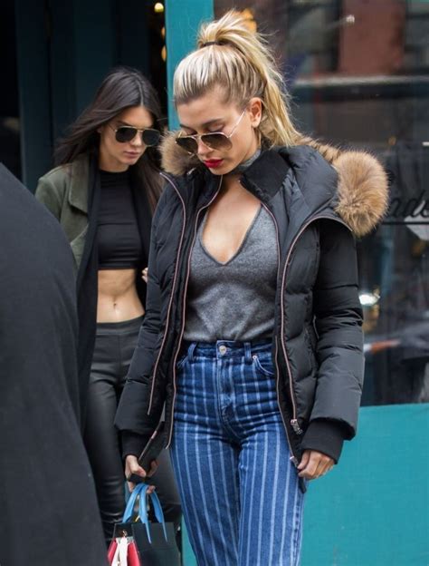 kendall jenner and hailey baldwin out in new york 02 11 2016 hawtcelebs