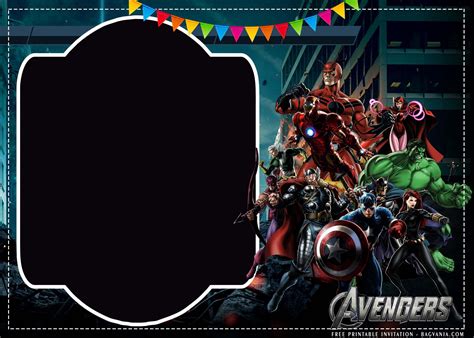 Avengers Invitations Template Free Database