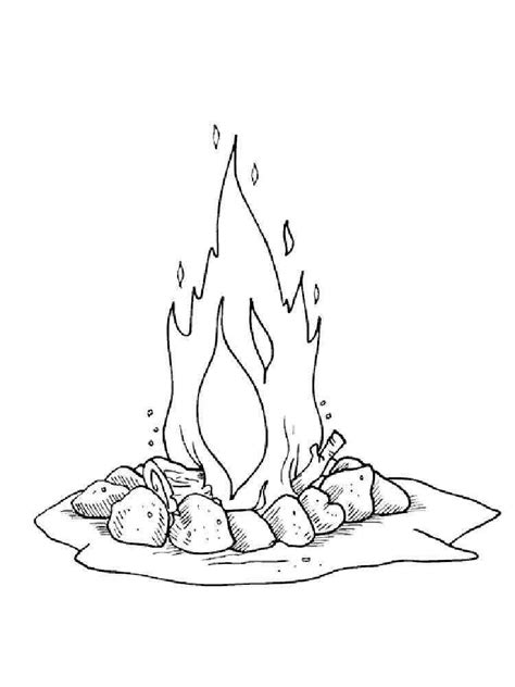 Free Bonfire Coloring Pages Download And Print Bonfire Coloring Pages