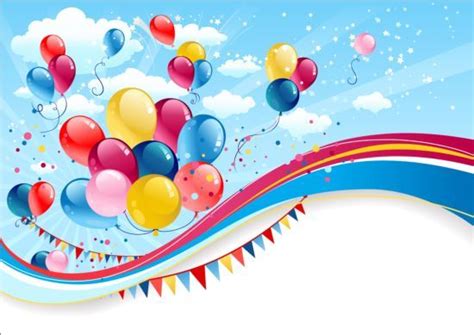 All birthday background photos are available in jpg, ai, eps, psd and cdr. Bright birthday background design vector 06 | Birthday ...