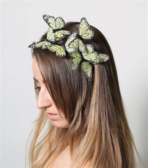 Items Similar To Yellow Butterfly Headband Woodland Fairy Tale On Etsy