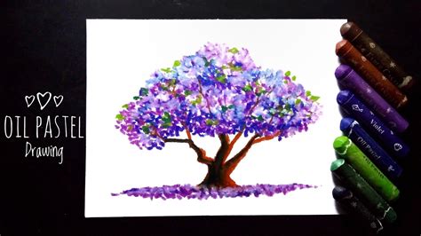 Jacaranda Trees Using Stippling Technique With Oil Pastel Part 2