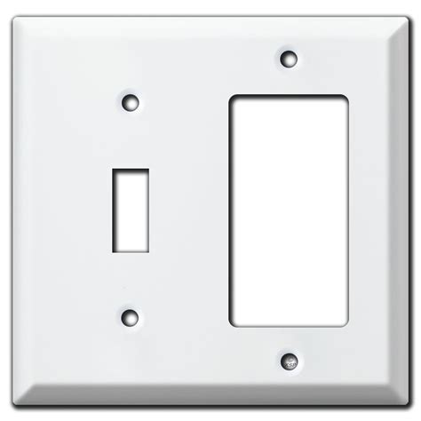 White Combination Switch Plate Covers In 80 Sizes Kyle Switch Plates