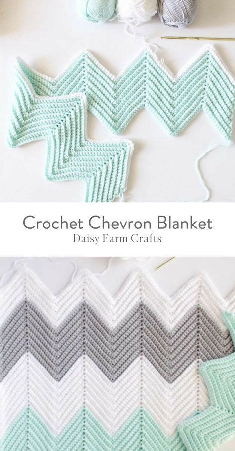 Daisy Farm Crafts Crochet Blanket Chevron Chevron Crochet Crochet