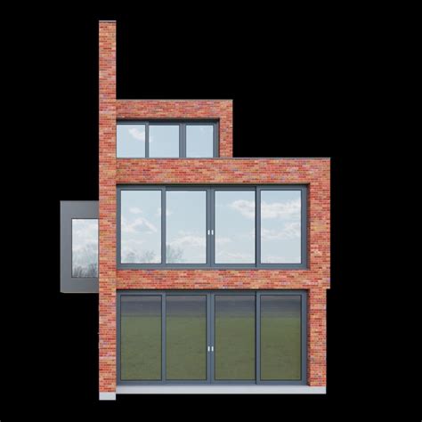 Brick Wall House By 123dv Free 3d Model Cgtrader