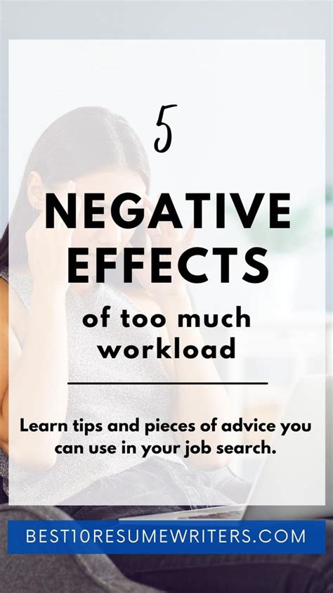 Negative Effects Of Too Much Workload Work Quotes Self Help Book