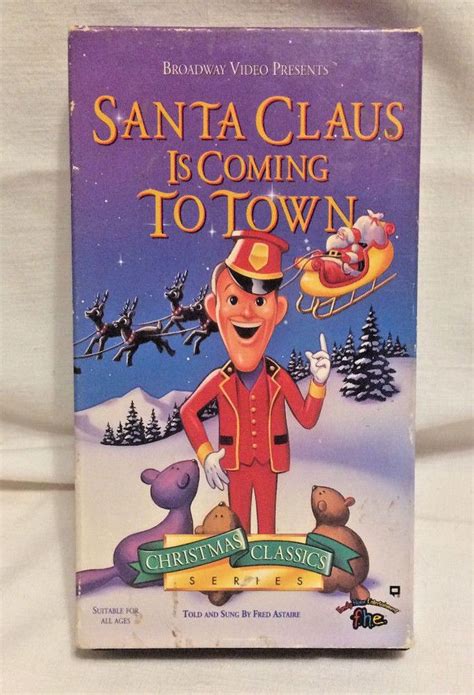 Santa Claus Is Coming To Town Vhs 1993 Fred Astaire Mickey Rooney For