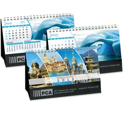 World Scenic Desktop Calendar Desktop Calendar Scenic Office Supplies