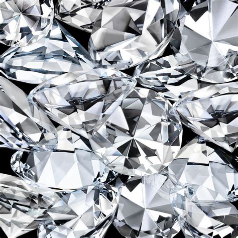 Diamond Facets Closeup As A Background By Ryasick Diamond Gemstone