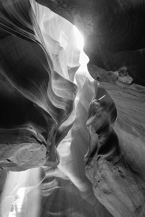 Grayscale Photo Cave Antelope Valley Beam Black And White Hd
