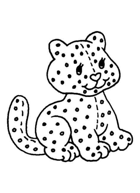 Leopard 84 Animals Printable Coloring Pages