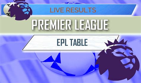 Premier League Epl Table 2018 Results Epltable Today