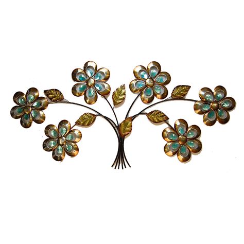 New Contemporary Metal Wall Art Decor Or Sculpture Large Floral