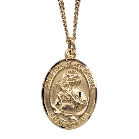 Our Lady Of Mt Carmel Gold Filled Medal