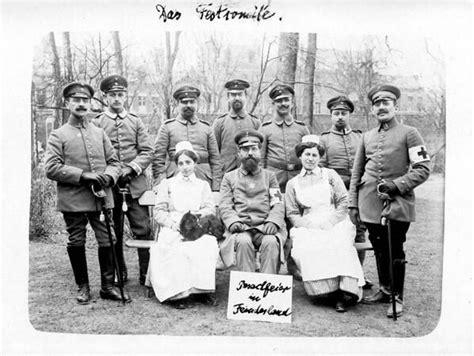 German Military Rabbi With German Jewish Officers And Ncos Passover