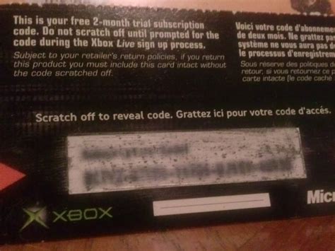 Scratched Off An Old Xbox Live Code But The Code Is Lost Because Of