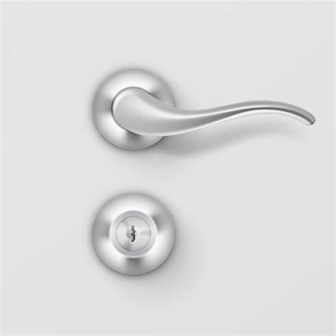 Premium Vector Metal Door Handle Lock On Background