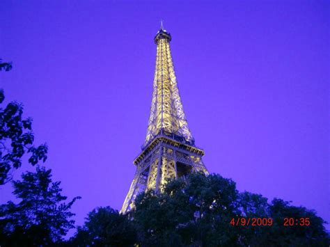 Eiffel Tower In Purple Sky By Faeriestale On Deviantart