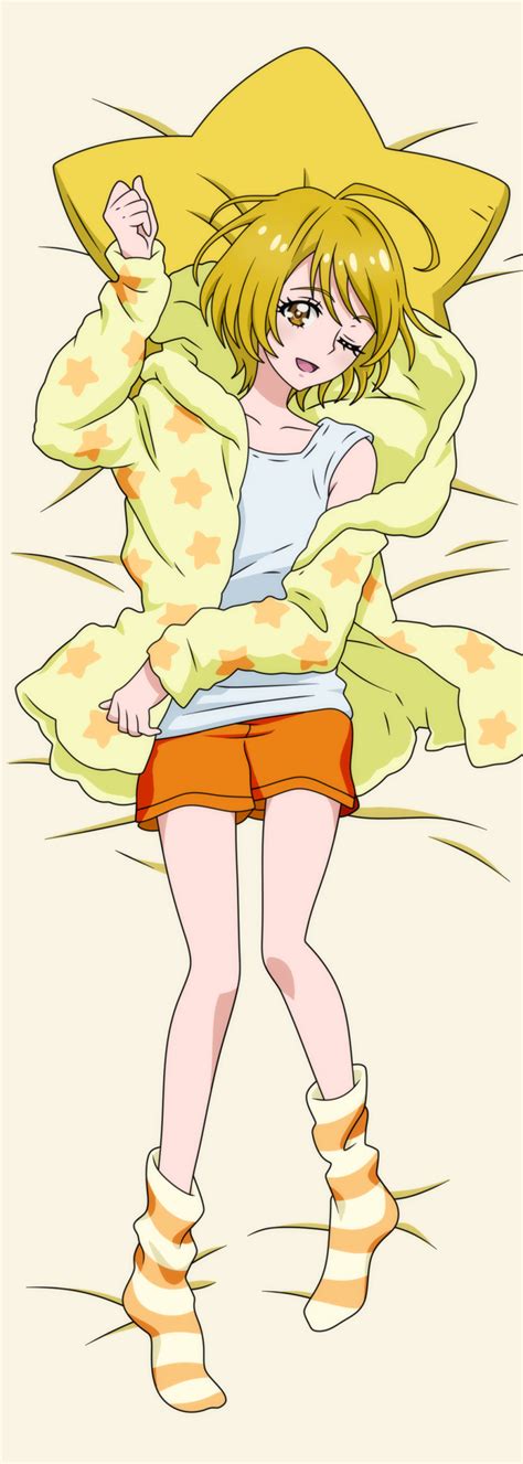 safebooru 1girl d absurdres anime coloring bed sheet blonde hair brown eyes cardigan