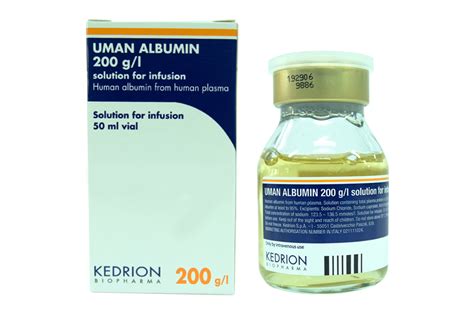 Serum albumin is responsible for about 80% of the total plasma oncotic pressure (also known as colloid osmotic pressure). UMAN ALBUMIN 200 g/l | Biogenetech