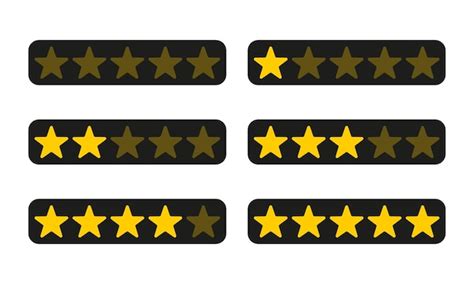 Premium Vector Rating Stars Vector Illustration