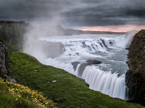Gullfoss Iceland Hvitau River Waterfall Wallpaper 2048x1536 281795