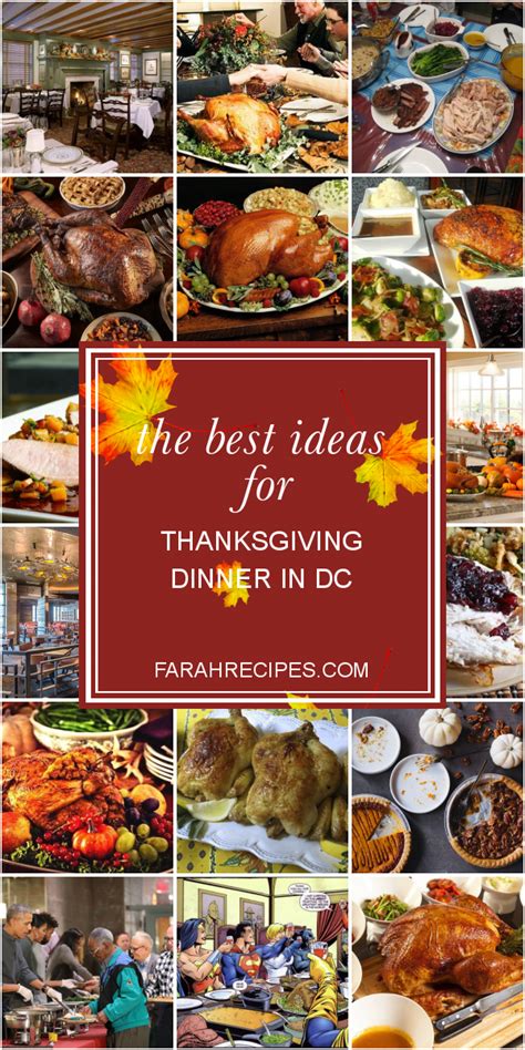 The Best Ideas for Thanksgiving Dinner In Dc - Most Popular Ideas of