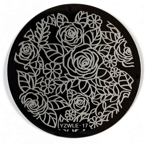 Stamping Plate Yzwle 17 Nail Art From Naio Nails Uk