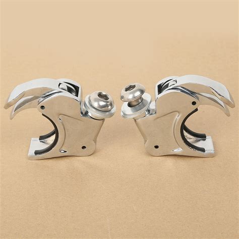 2x 41mm Quick Release Windshield Clamps Fit For Harley Fxstc Softail