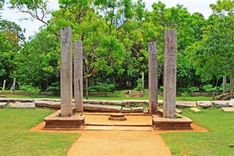Anuradhapura Mahasena Palace Sri Lanka Unesco World Heritage Stock